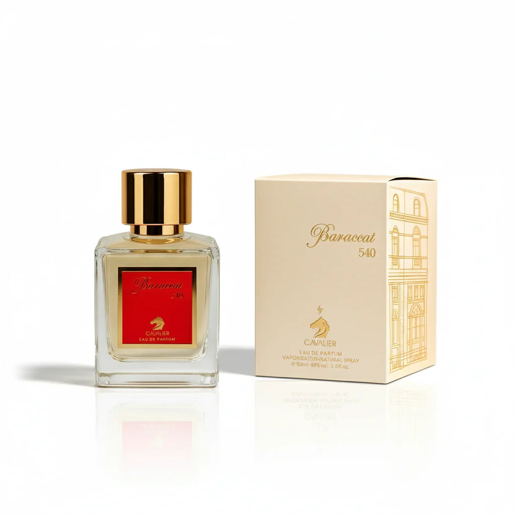 Baraccat 540 Eau de Parfum | Amber Woody Perfume | Long-Lasting Floral Amber Fragrance | Soft Floral Musk Scent | Unisex Saffron Jasmine Perfume 100ml