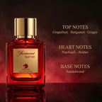 Baraccat Red 540 Eau de Parfum – Luxury Amber Citrus Perfume | Long-Lasting Warm Amber Musk Fragrance | Unisex Luxury Perfume | Bold Grapefruit Sandalwood Scent 100ml
