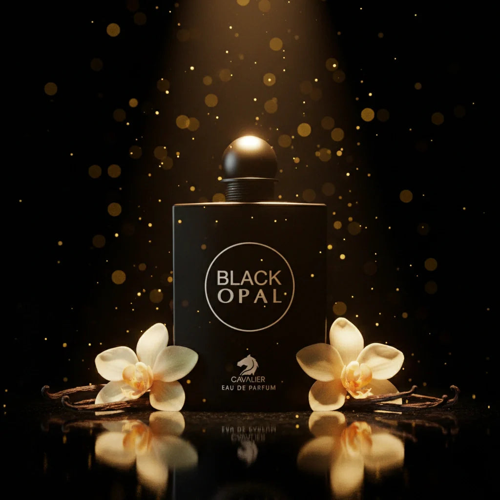 Black Opal Eau de Parfum – Sweet Vanilla Fragrance for Women | Long-Lasting Coffee Vanilla Perfume | Gourmand Floral Perfume | Women's Luxury Perfume | Bold Coffee Jasmine Vanilla Scent 100ml