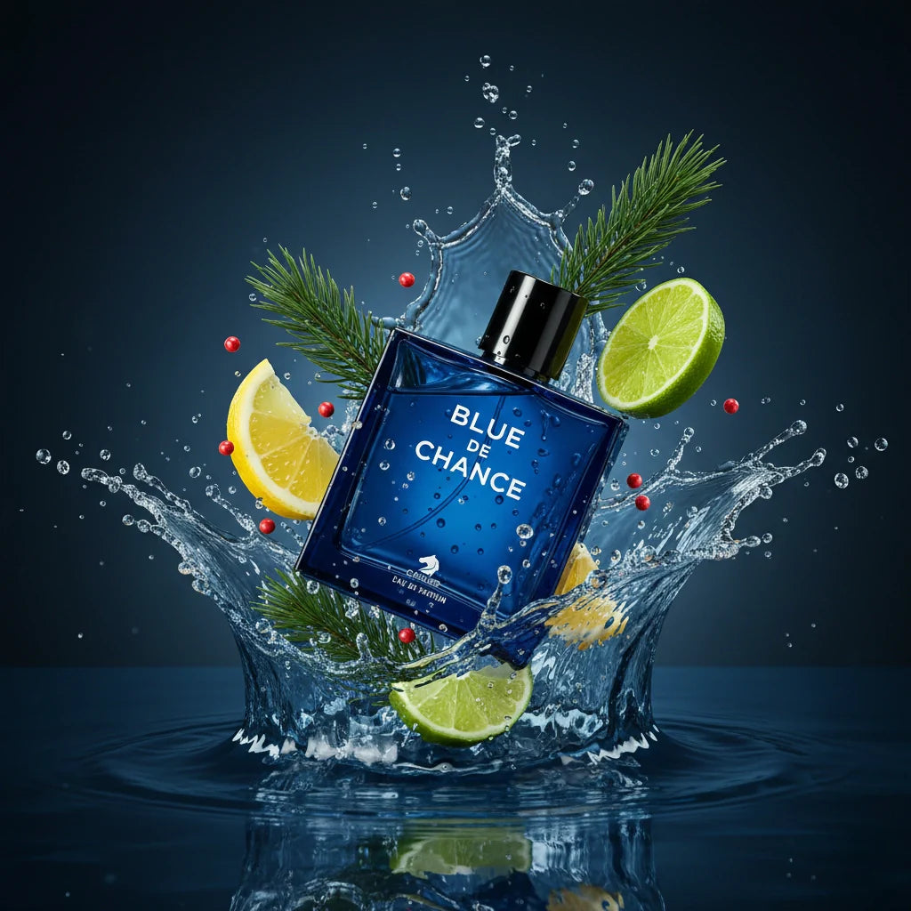 Blue De Chance EDP 90ml – Woody Aromatic Men's Fragrance | Citrus, Sandalwood & Incense | Long-Lasting