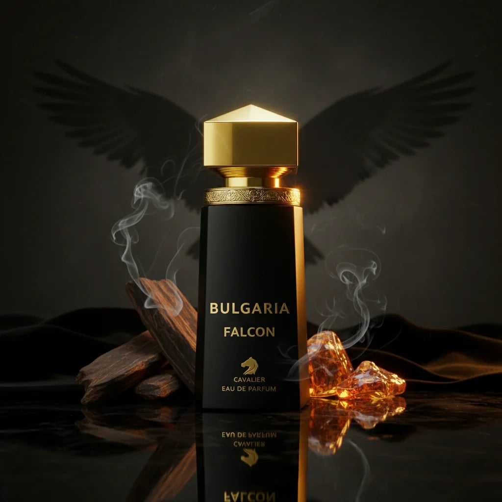 Bulgaria Falcon Eau de Parfum – Oriental Woody Fragrance for Men | Long-Lasting Oud Musk Perfume | Smoky Woody Perfume | Majestic Royal Oud Black Musk Scent 100ml
