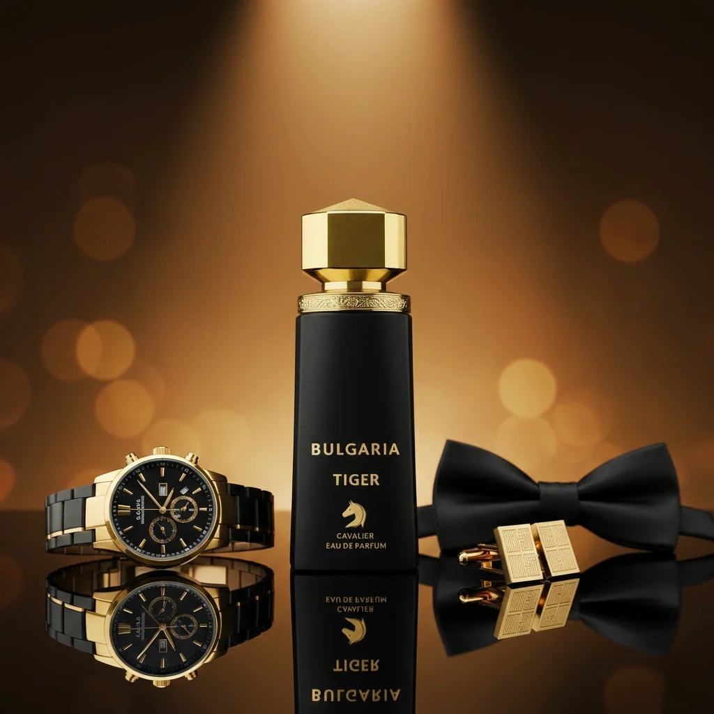 Bulgaria Tiger Eau de Parfum – Citrus Aromatic Fragrance for Men | Long-Lasting Fresh Citrus Perfume | Spicy Citrus Perfume | Men's Fresh Cologne | Bold Grapefruit Pepper Woody Scent 100ml