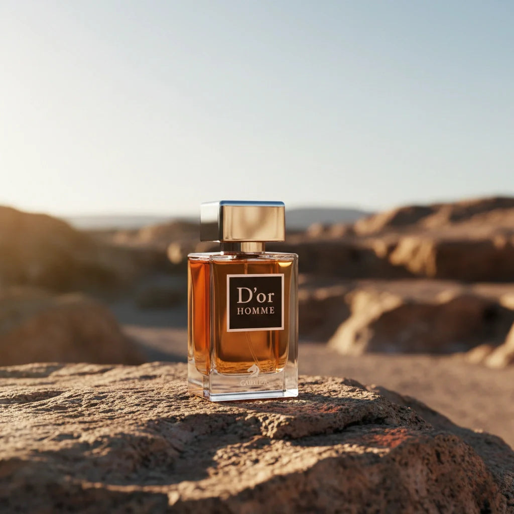 D’OR HOMME EAU DE PARFUM (100ml) | Woody Musk Fragrance for Men | Long-Lasting Cedarwood Vetiver and White Musk Scent