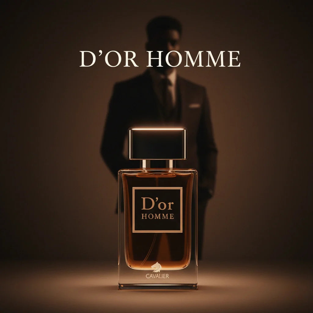 D’OR HOMME EAU DE PARFUM (100ml) | Woody Musk Fragrance for Men | Long-Lasting Cedarwood Vetiver and White Musk Scent