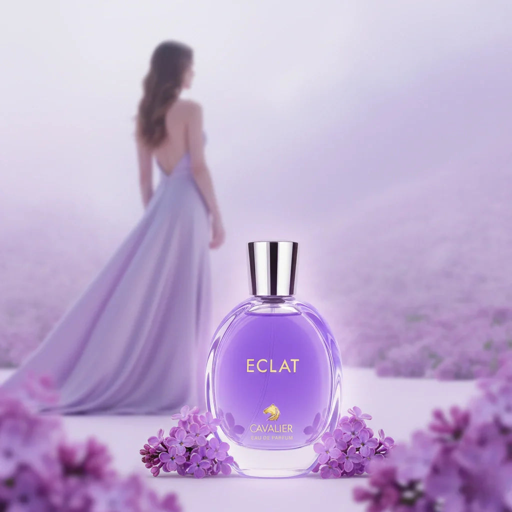 ECLAT EAU DE PARFUM (100ml) | Soft Floral Musk Perfume | Long-Lasting Elegant Scent with Fresh Lilac, Peony, and Amber