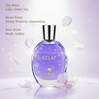 ECLAT EAU DE PARFUM (100ml) | Soft Floral Musk Perfume | Long-Lasting Elegant Scent with Fresh Lilac, Peony, and Amber