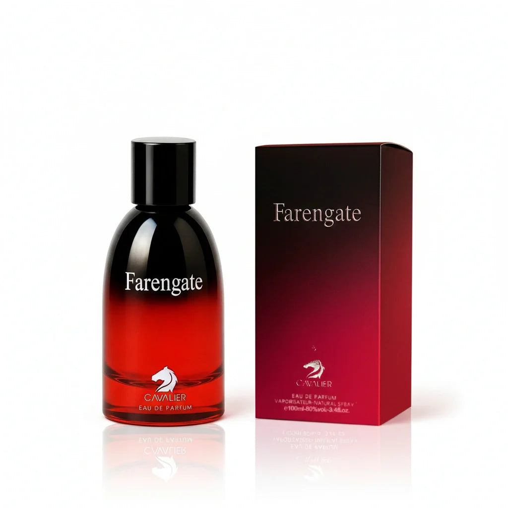 Farengate Eau de Parfum – Woody Floral Musk Fragrance for Men | Long-Lasting Aromatic Perfume | Rich Amber Woody Perfume | Men's Luxury Cologne | Bold Grapefruit Sandalwood Scent 100ml