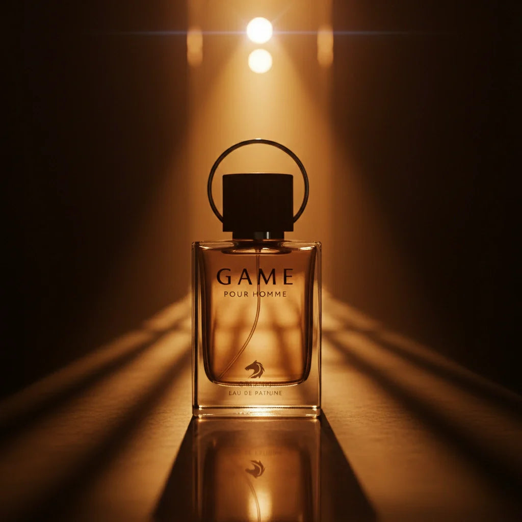 Game Pour Homme Eau de Parfum – Woody Chypre Fragrance for Men | Long-Lasting Woody Perfume | Smoky Leather Perfume | Men's Luxury Cologne | Refined Incense Cedarwood Scent 100ml