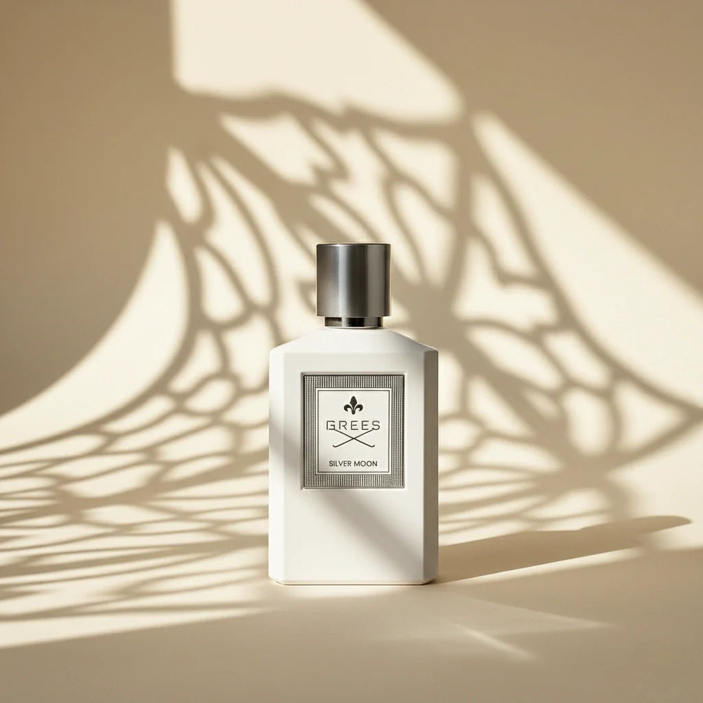 Grees Silver Moon Eau de Parfum – Fresh Citrus Woody Fragrance | Long-Lasting Alpine Perfume | Crisp Green Tea Perfume | Unisex Fresh Bergamot Mandarin Scent 100ml