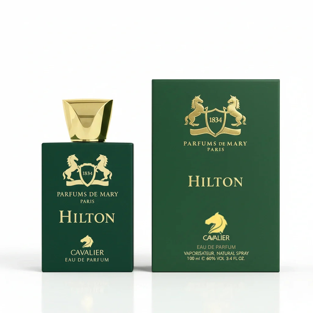 Hilton Eau de Parfum – Woody Aromatic Fragrance for Men | Long-Lasting Woody Perfume | Rich Oud Woody Perfume | Men's Luxury Cologne | Distinguished Sage Oud Scent 100ml