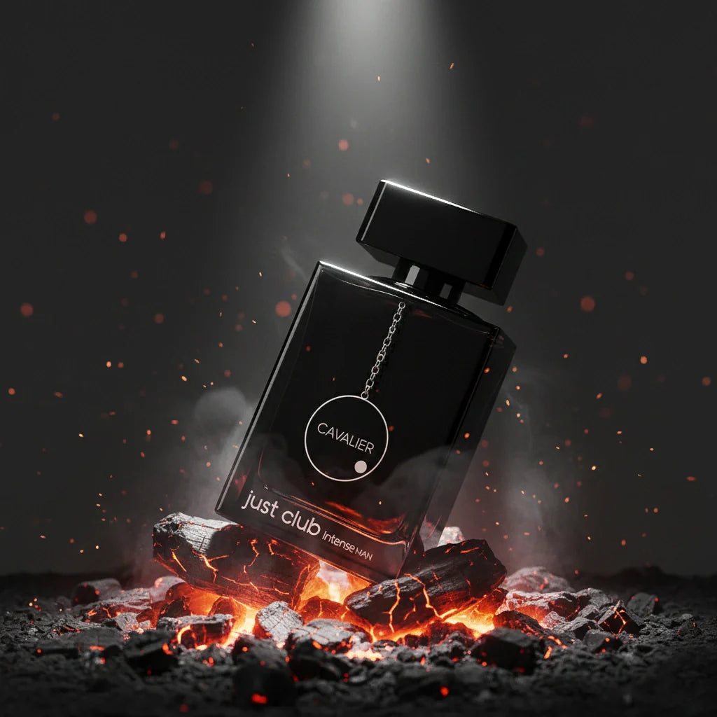 Just Club Eau de Parfum – Floral Fruity Fragrance for Men | Long-Lasting Intense Fragrance | Dark Smoky Leather Perfume | Powerful Blackcurrant Musk Scent 100ml