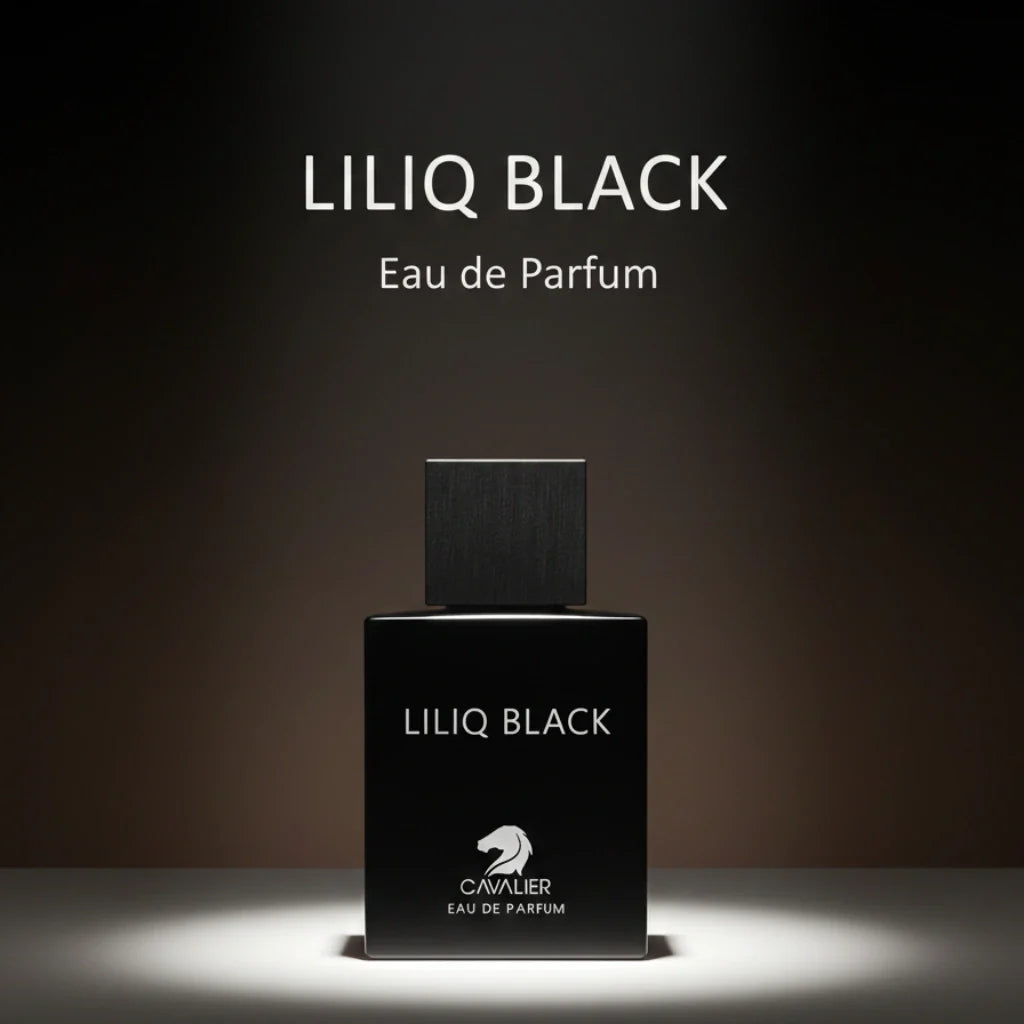 Liliq Black Eau de Parfum – Dark Woody Musk Perfume | Long-Lasting Woody Musk Fragrance | For Men | Smoky Vetiver Fragrance | Deep Woods Perfume 100ml