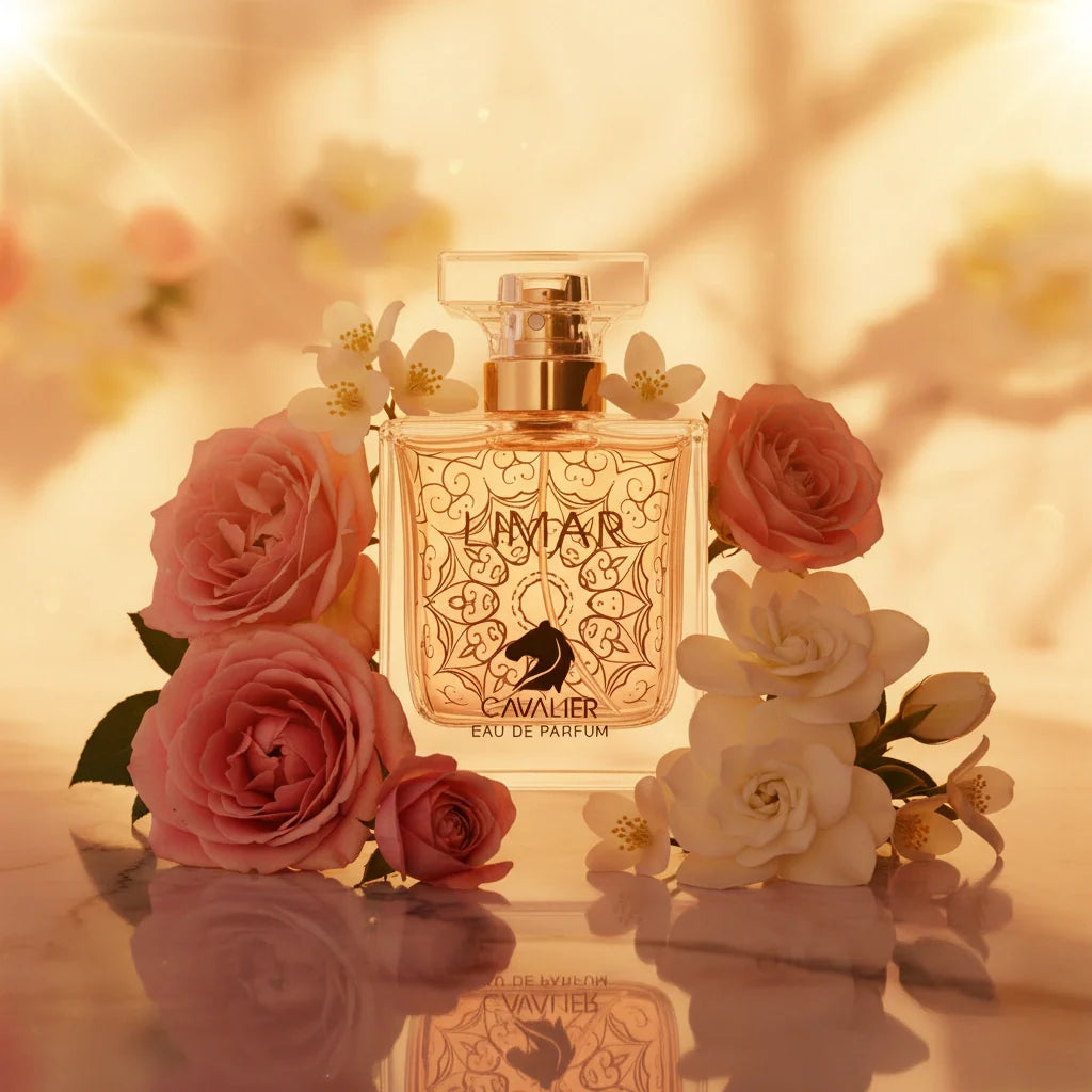 Limar Eau de Parfum – Floral Woody Musk Fragrance for Women | Long-Lasting White Floral Perfume | Romantic Cedarwood Perfume | Elegant Jasmine Gardenia Tuberose Scent 100ml