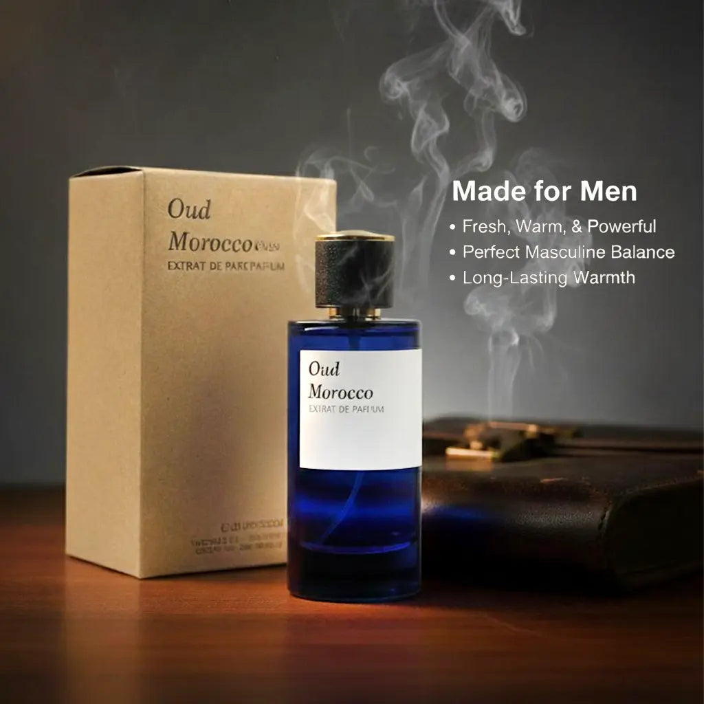 Oud Morocco Fresh Citrus Woody Amber Fragrance for Men Free Gift Atomizer 5