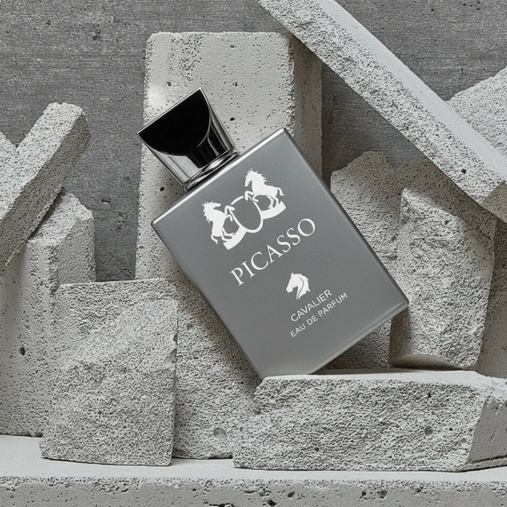 Piccaso Eau de Parfum – Oriental Fougère Fragrance for Men | Long-Lasting Almond Amber Perfume | Creamy Vanilla Perfume | Men's Luxury Cologne | Elegant Almond Sandalwood Musk Scent 100ml