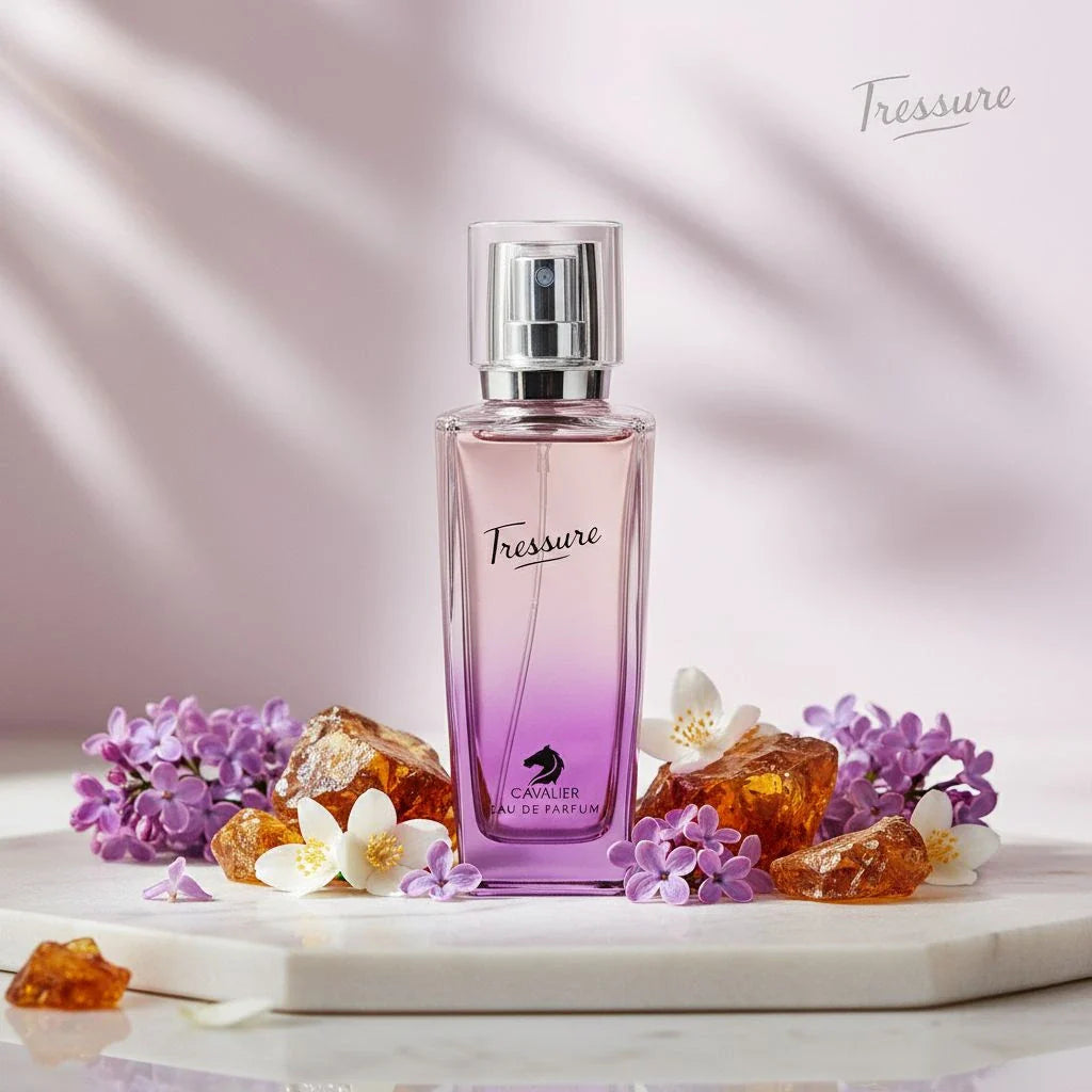 Tressure Eau de Parfum – Elegant Floral Amber Perfume | Long-Lasting Women’s Scent | Soft Floral Warm Amber Fragrance | Feminine Romantic Perfume 100ml