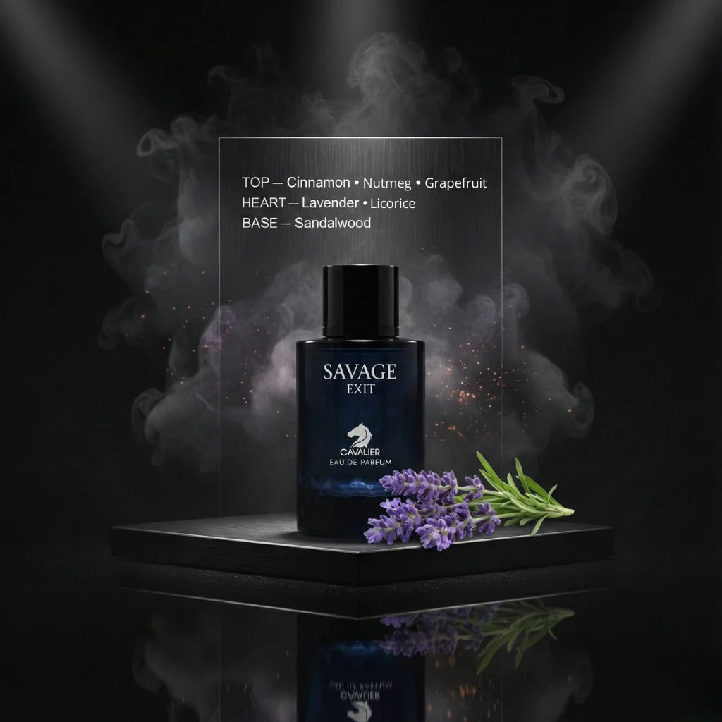 Savage Exit Eau de Parfum – Aromatic Spicy Fragrance for Men | Long-Lasting Powerful Perfume | Rich Aromatic Perfume | Men's Luxury Cologne | Bold Cinnamon Licorice Woody Scent 100ml