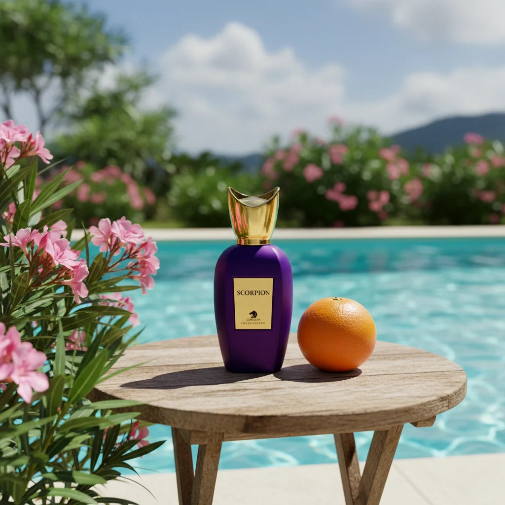 Scorpion Eau de Parfum – Vibrant Fruity Floral Fragrance for Women and Men | Long-Lasting Fruity Musk Perfume | Modern Floral Perfume | Unisex Luxury Perfume | Joyful Peach Berry Caramel Amber Scent 100ml