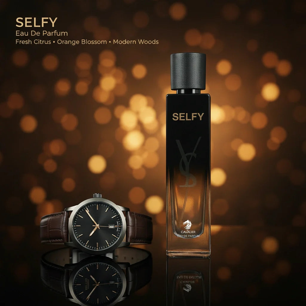 Selfy Eau de Parfum – Aromatic Woody Fragrance for Men | Long-Lasting Modern Masculine Perfume | Sophisticated Citrus Perfume | Powerful Bergamot Orange Blossom Ambrofix Patchouli Scent 100ml
