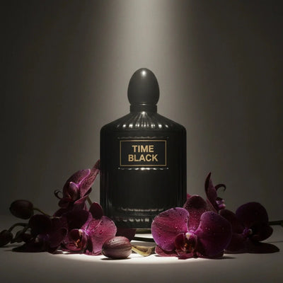 TIME BLACK EAU DE PARFUM (100ml) | Oriental Floral Fragrance for Women | Long-Lasting Black Orchid Vanilla Incense Scent