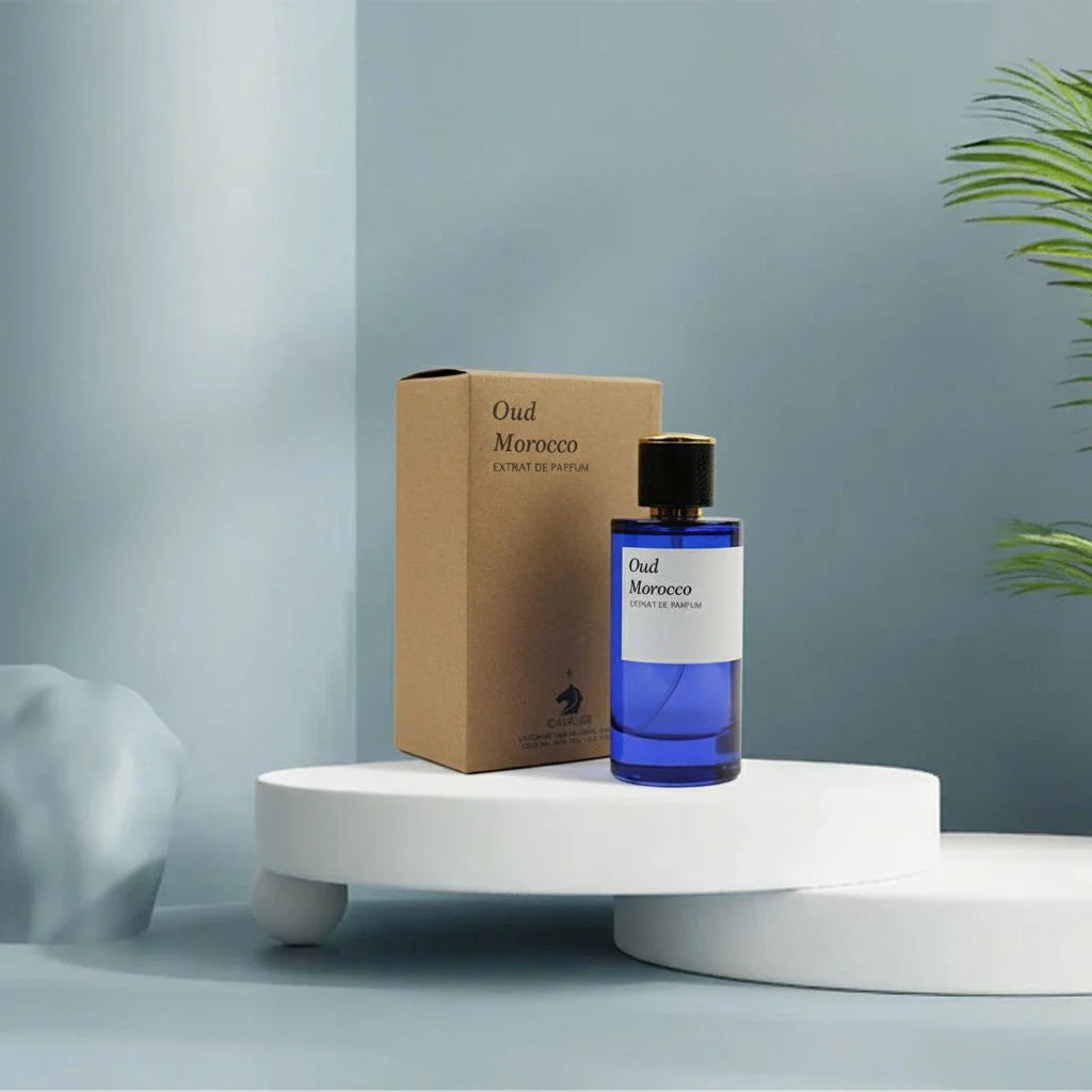 Oud Morocco – 100ml Eau de Parfum | Fresh Citrus & Woody Amber Fragrance for Men